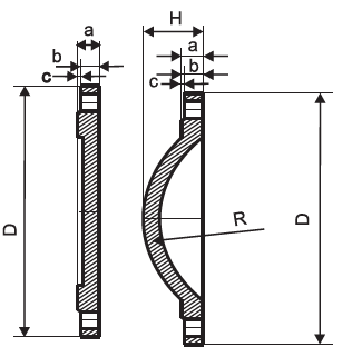 Il ferro duttile di ISO2531 PN10 congiunge Fittings della flangia cieca di Di Flanged inossidabile