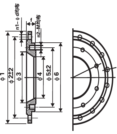 Riduzione della pressione rotonda della classe PN10 PN16 PN25 dei montaggi duttili del ferro della flangia