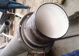 Zinco che spruzza il rivestimento duttile unito represso del cemento della classe del tubo K9 del ferro