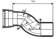 Tubo di derivazione del ferro EN545 dell'incavo della saldatura della spina duttile dei montaggi per il rifornimento idrico fornitore