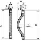 Flange duttili del tubo del ferro dell'acqua potabile &amp; flangia spillata in bianco dei montaggi PN16 fornitore