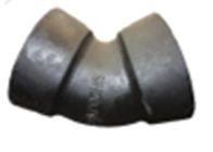 DN40 ai montaggi duttili del ferro del gomito di angolo dell'incavo 45 del doppio DN2600 con il tipo di T ed il tipo di K fornitore