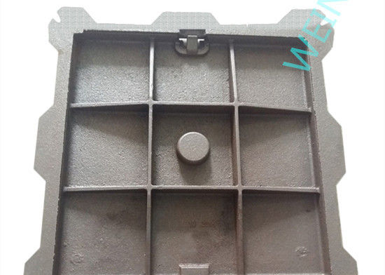 Pittura nera solubile in acqua del ferro di botola della copertura del quadrato duttile resistente della struttura